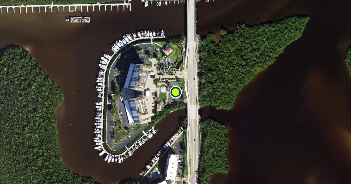 Satellite view of Collier County Pickleball Courts