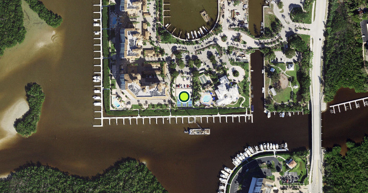 Satellite view of Collier County Pickleball Courts