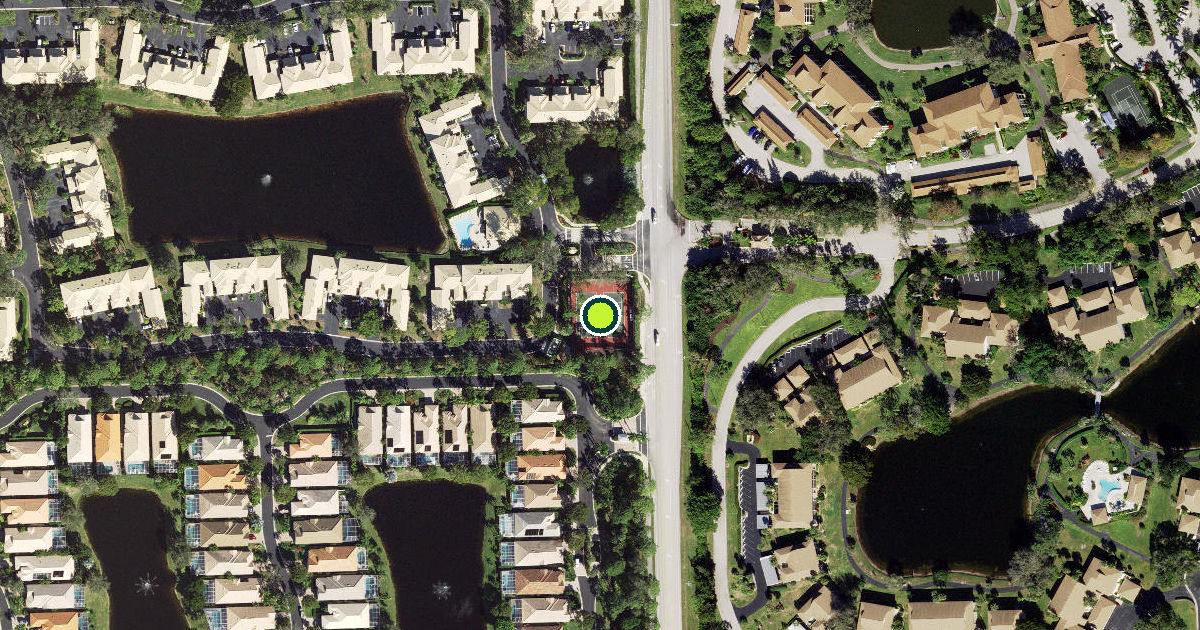 Satellite view of Collier County Pickleball Courts