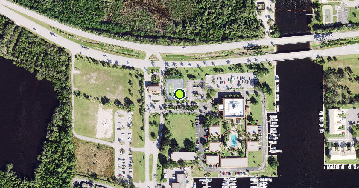 Satellite view of Collier County Pickleball Courts