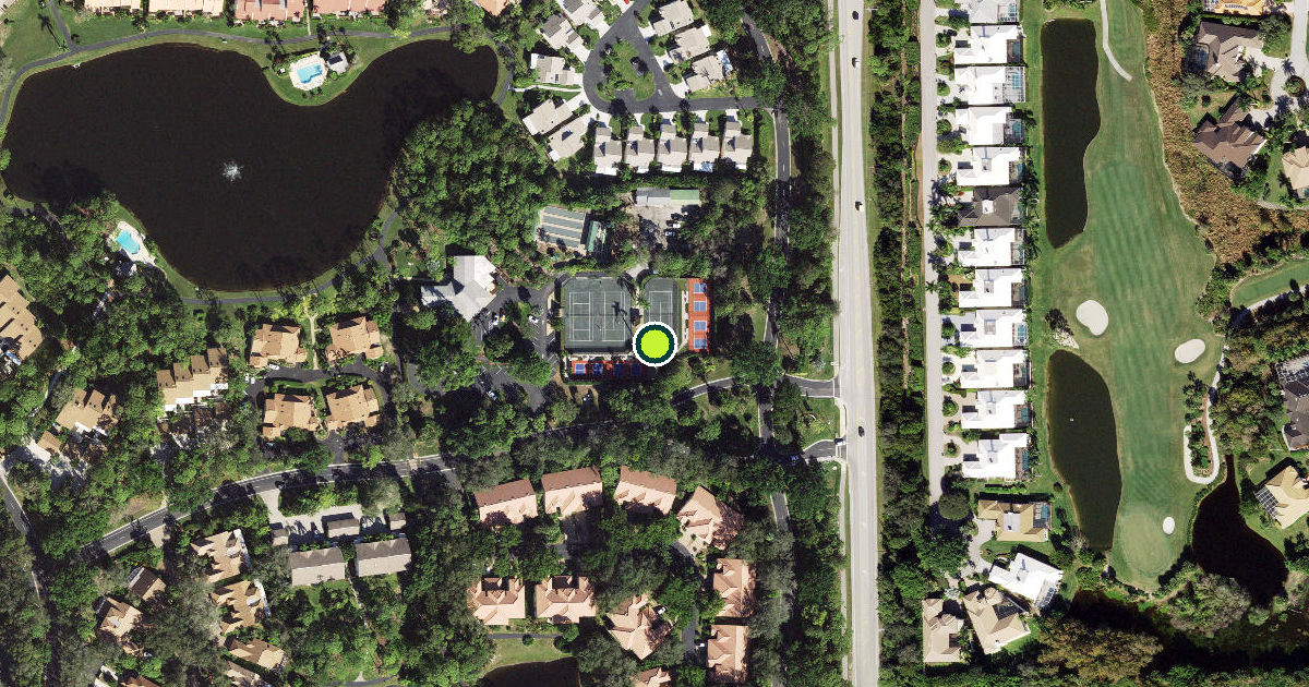 Satellite view of Collier County Pickleball Courts