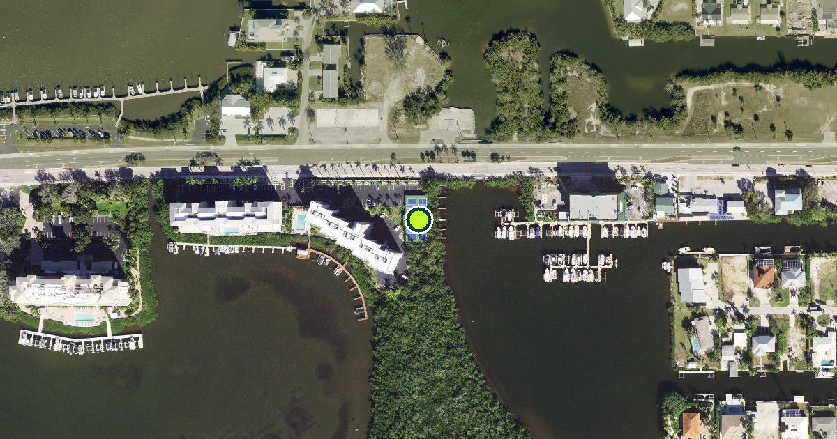 Satellite view of Collier County Pickleball Courts