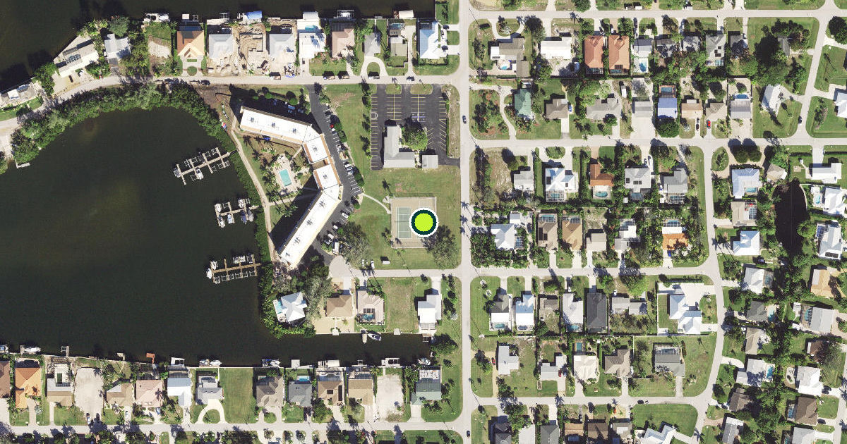 Satellite view of Collier County Pickleball Courts