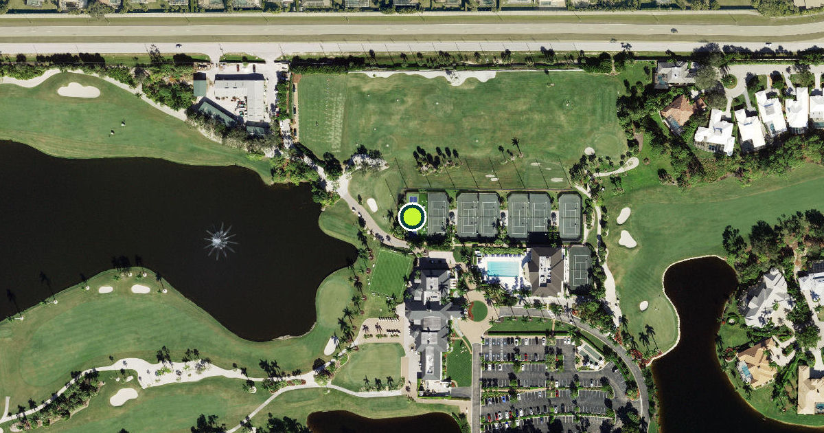 Satellite view of Collier County Pickleball Courts