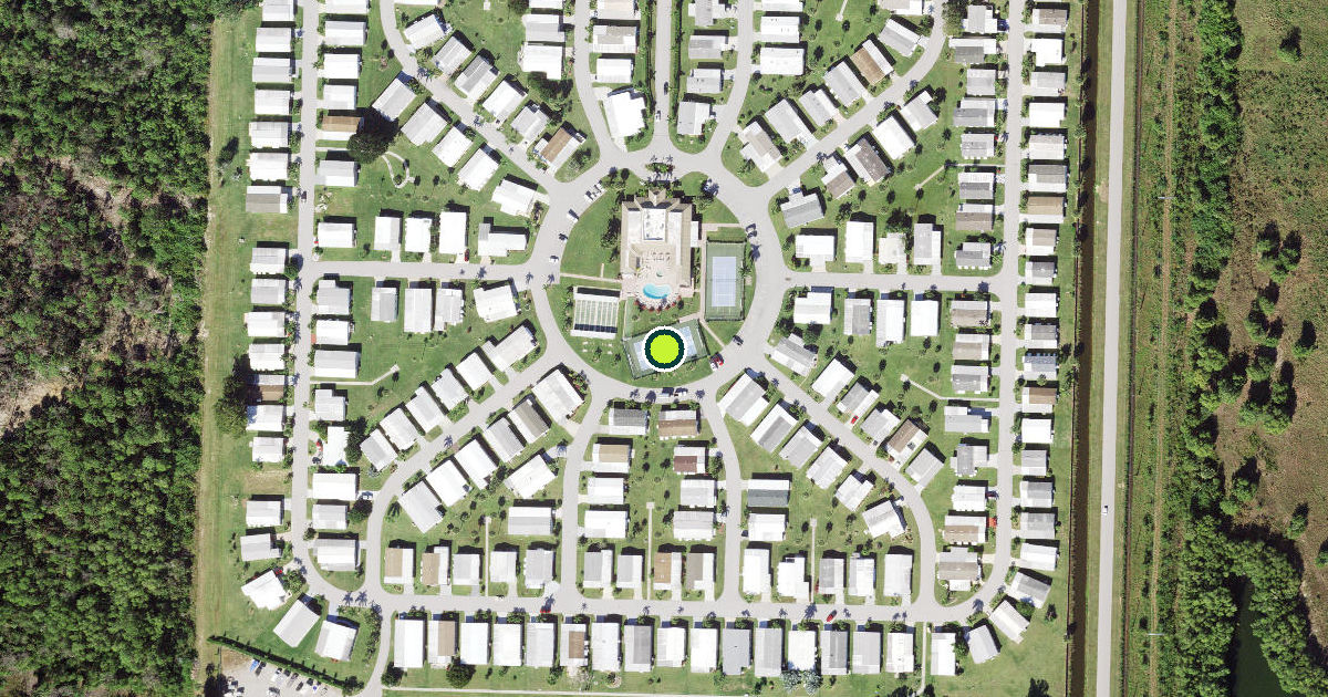 Satellite view of Collier County Pickleball Courts