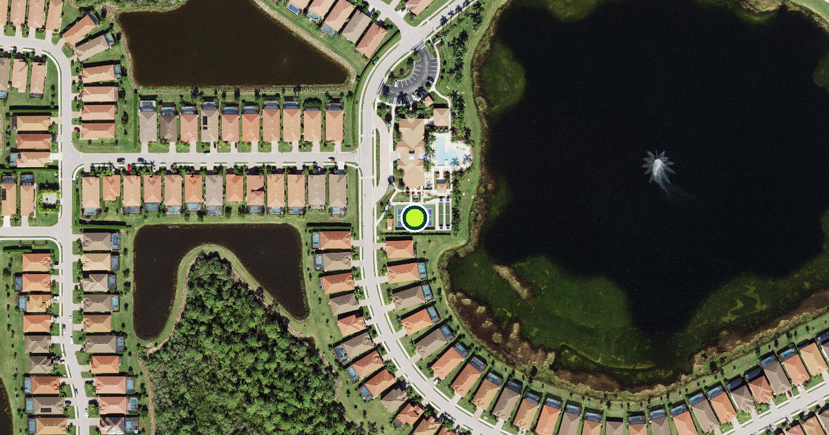 Satellite view of Collier County Pickleball Courts