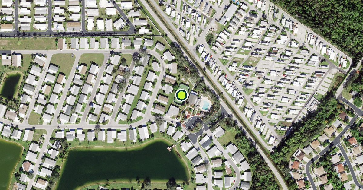 Satellite view of Collier County Pickleball Courts