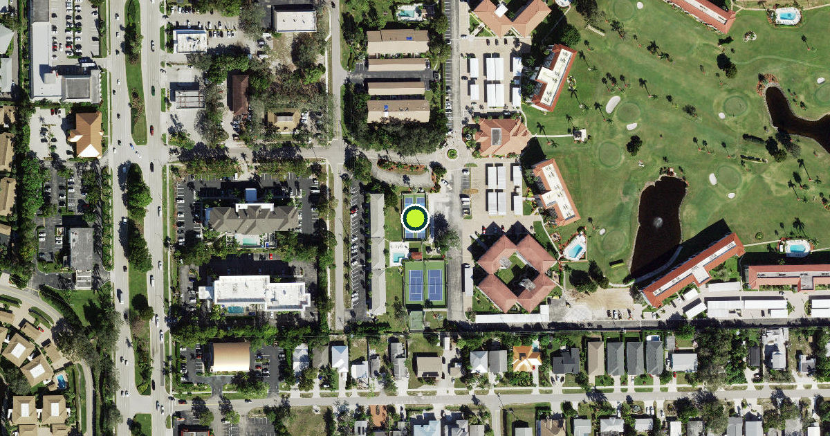 Satellite view of Collier County Pickleball Courts