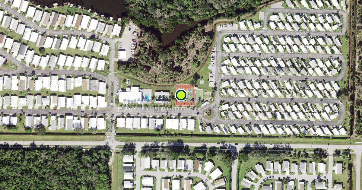 Satellite view of Collier County Pickleball Courts