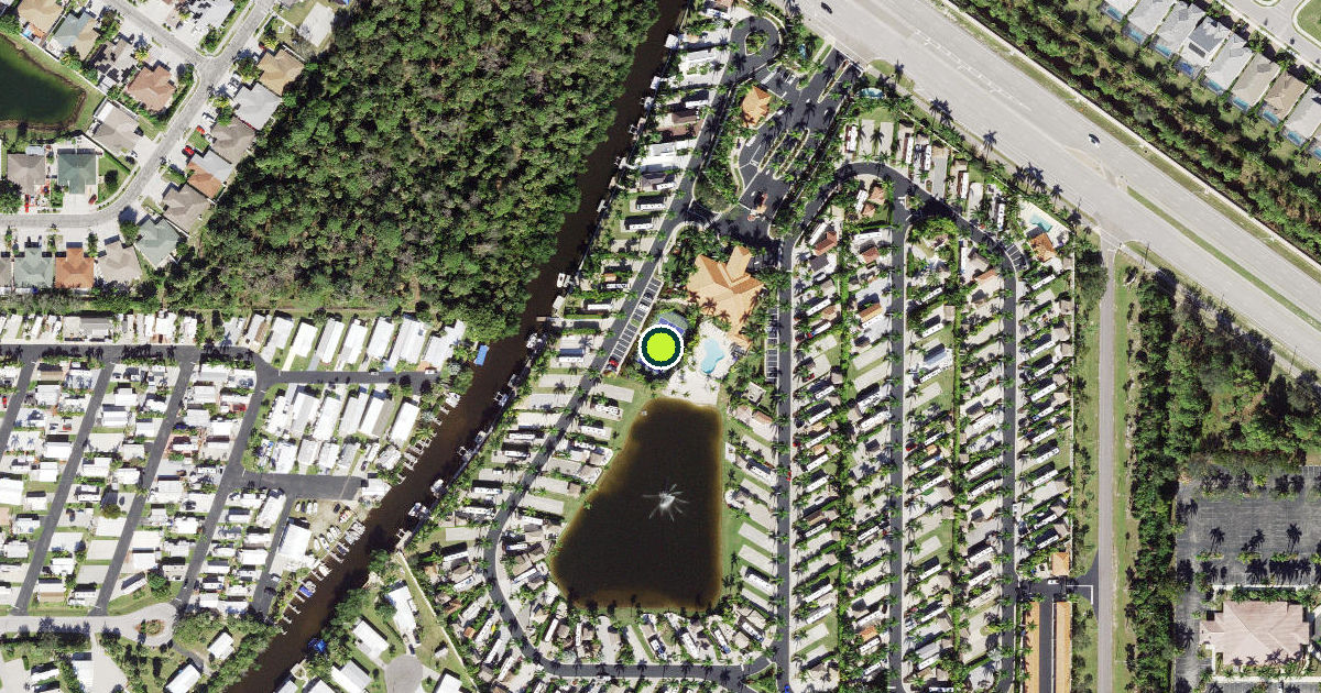 Satellite view of Collier County Pickleball Courts