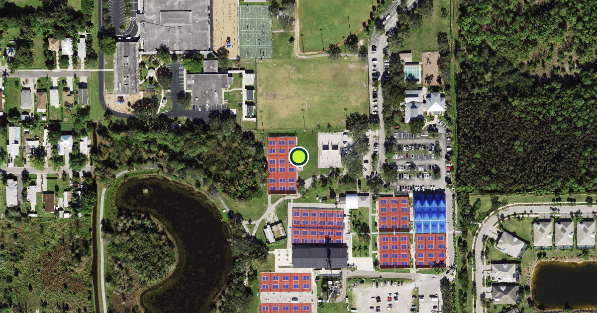 Satellite view of Collier County Pickleball Courts