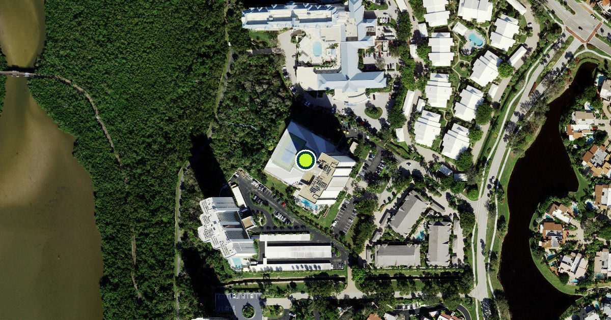 Satellite view of Collier County Pickleball Courts