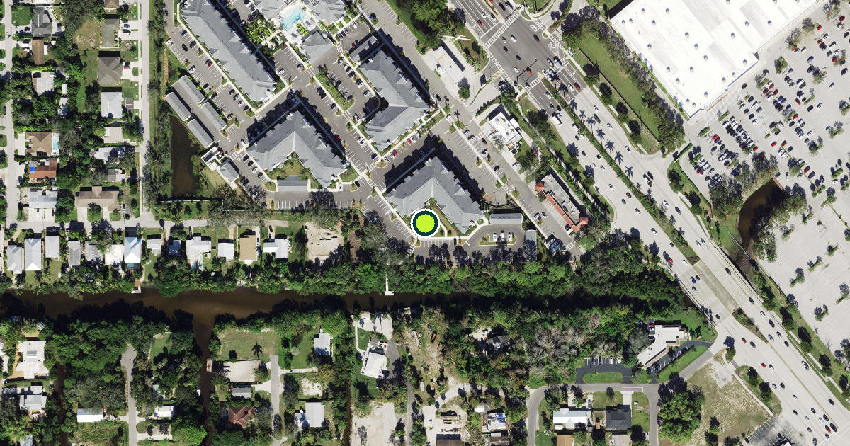 Satellite view of Collier County Pickleball Courts