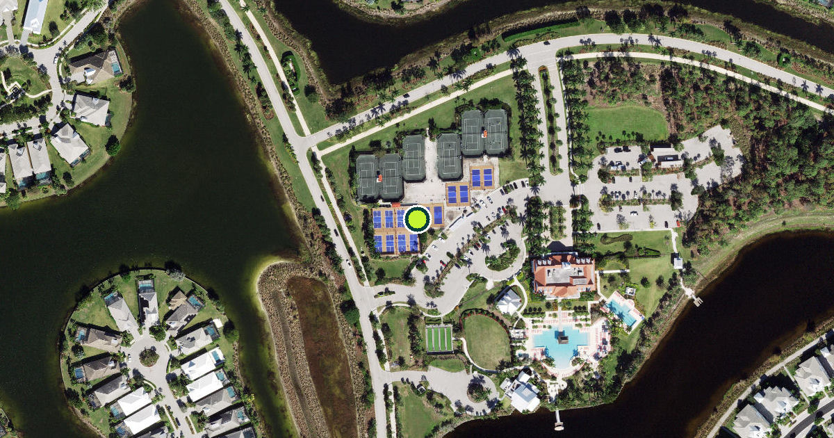 Satellite view of Collier County Pickleball Courts