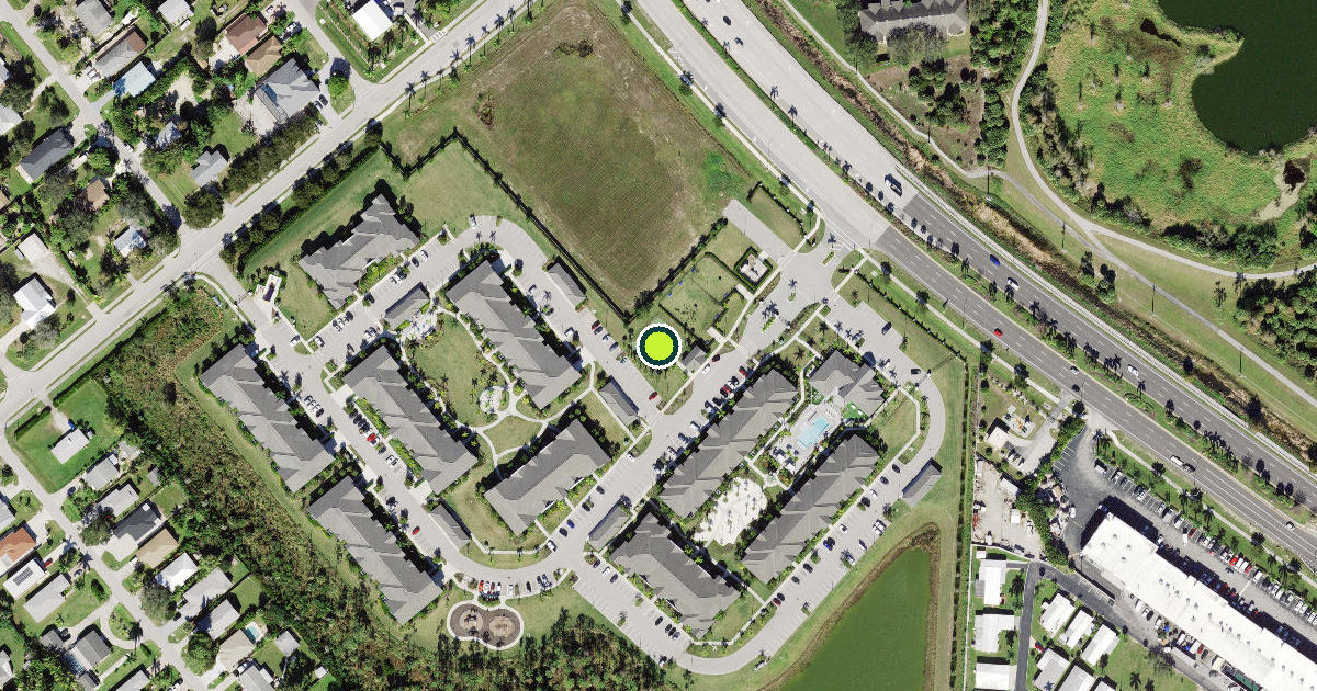 Satellite view of Collier County Pickleball Courts