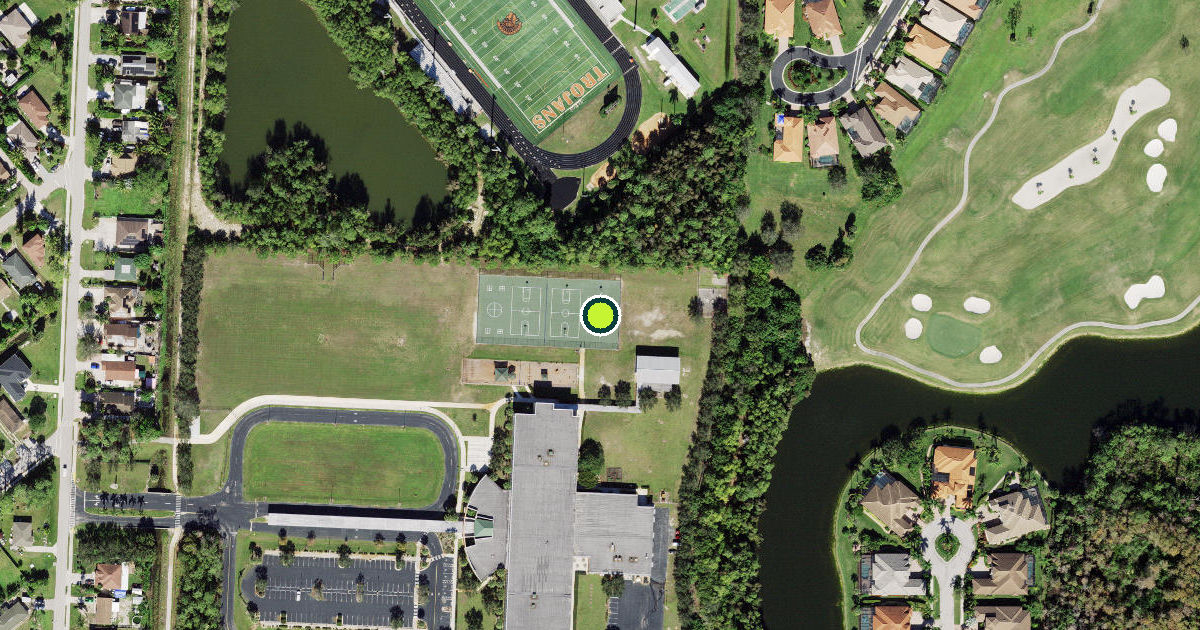 Satellite view of Collier County Pickleball Courts