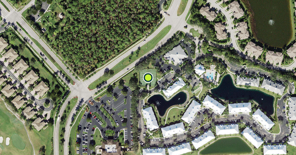 Satellite view of Collier County Pickleball Courts
