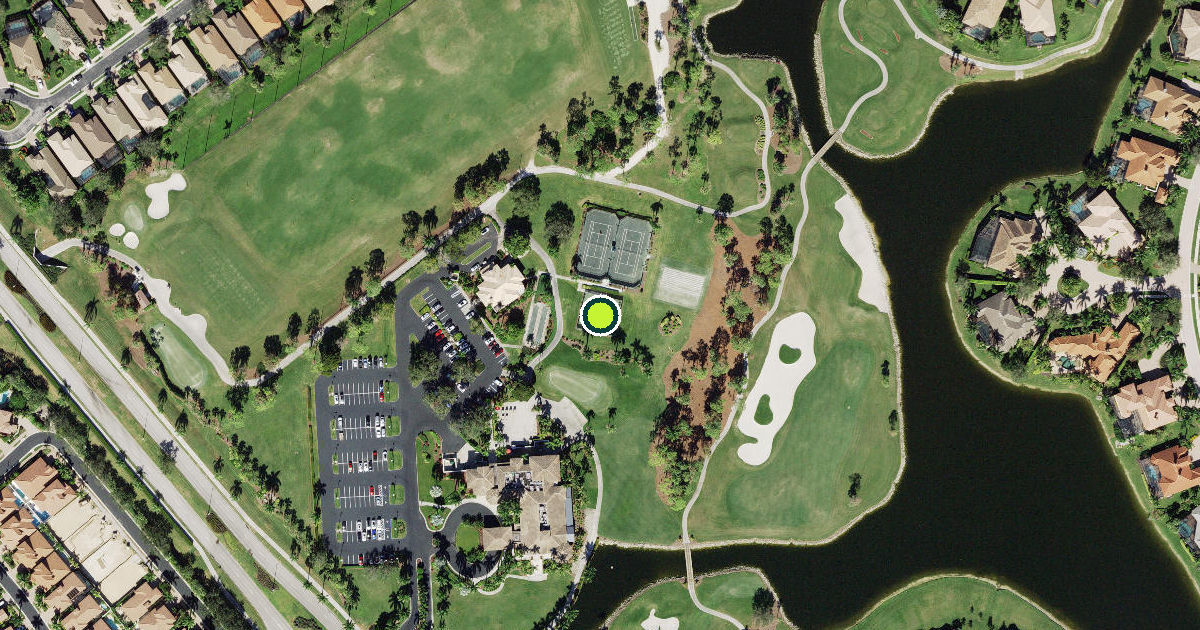 Satellite view of Collier County Pickleball Courts