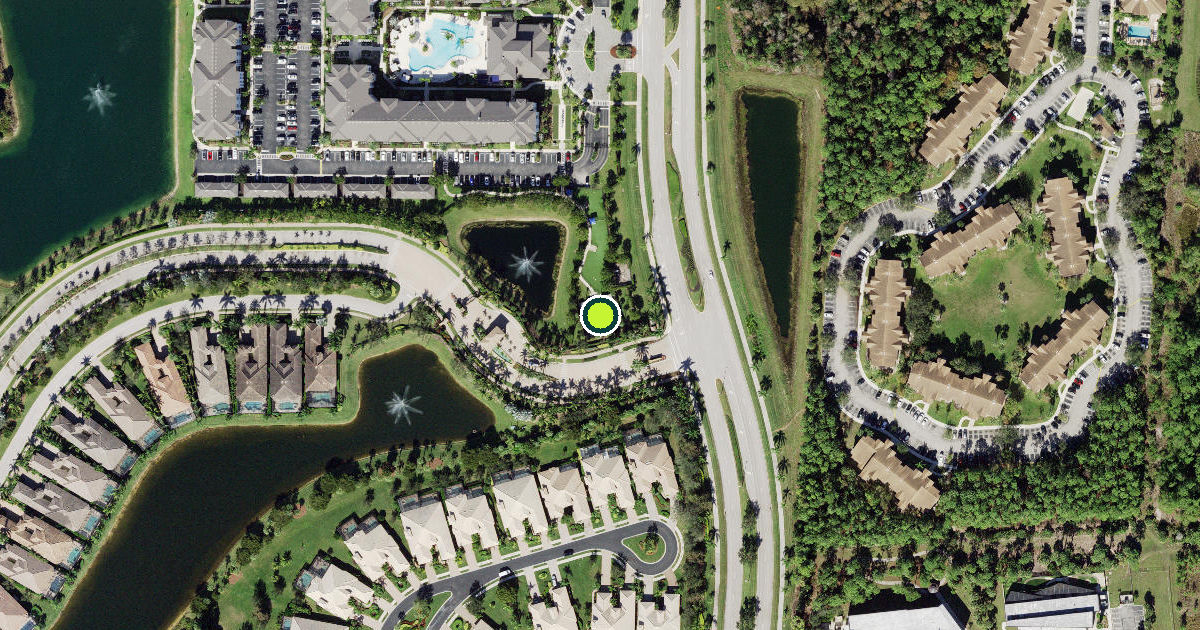 Satellite view of Collier County Pickleball Courts