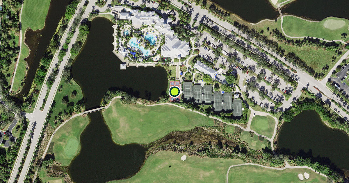 Satellite view of Collier County Pickleball Courts