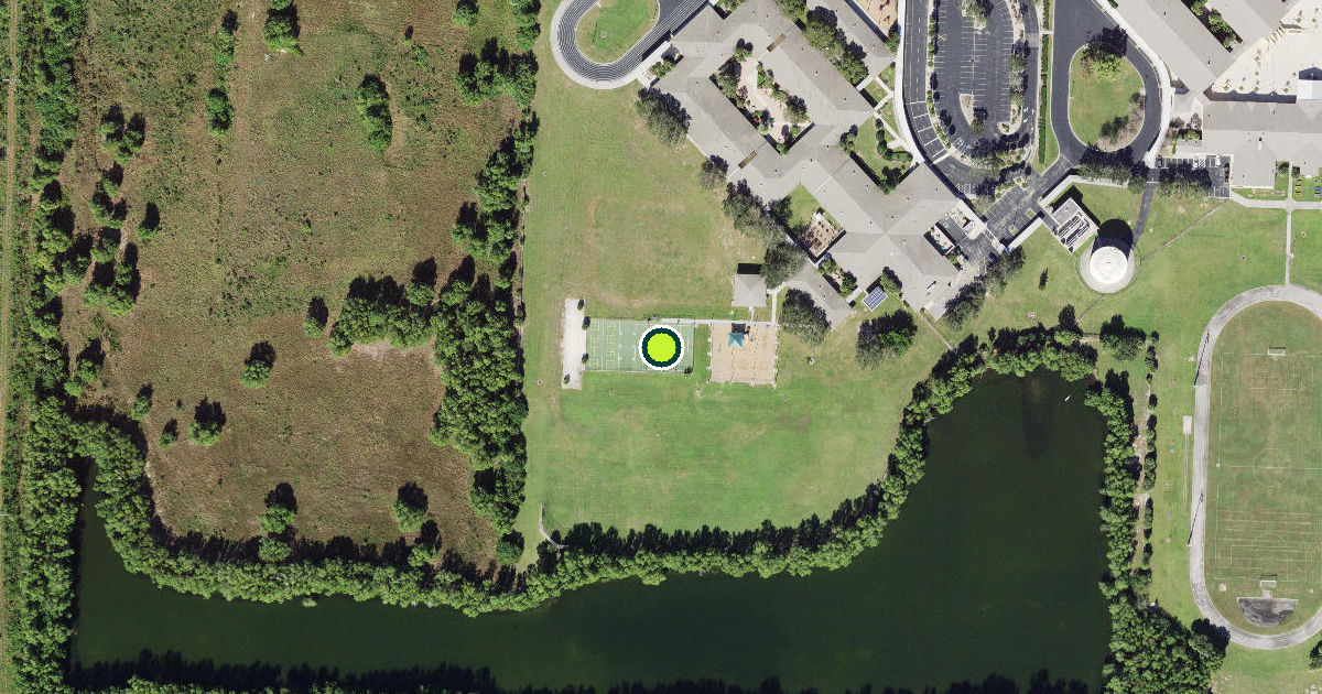 Satellite view of Collier County Pickleball Courts