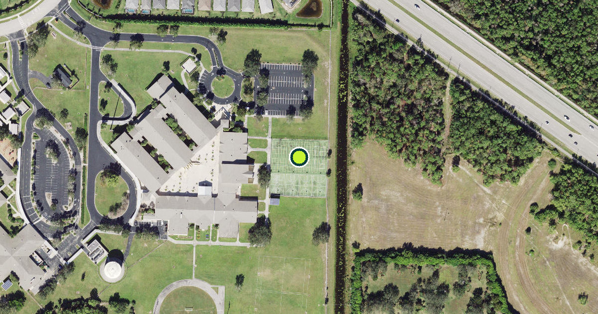 Satellite view of Collier County Pickleball Courts