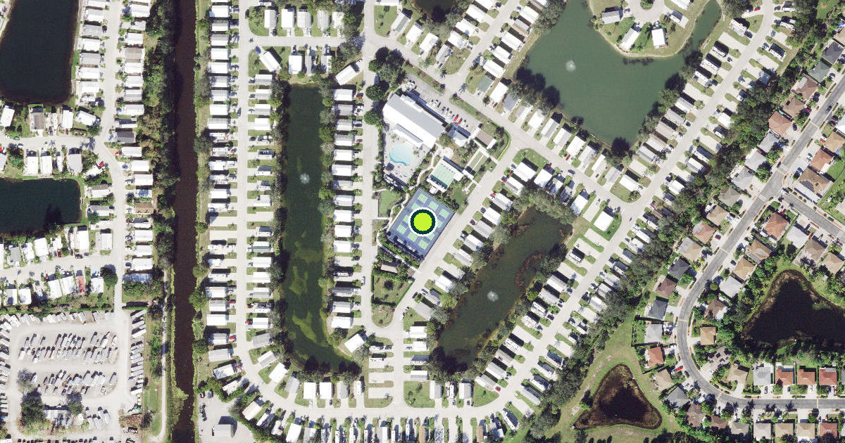 Satellite view of Collier County Pickleball Courts