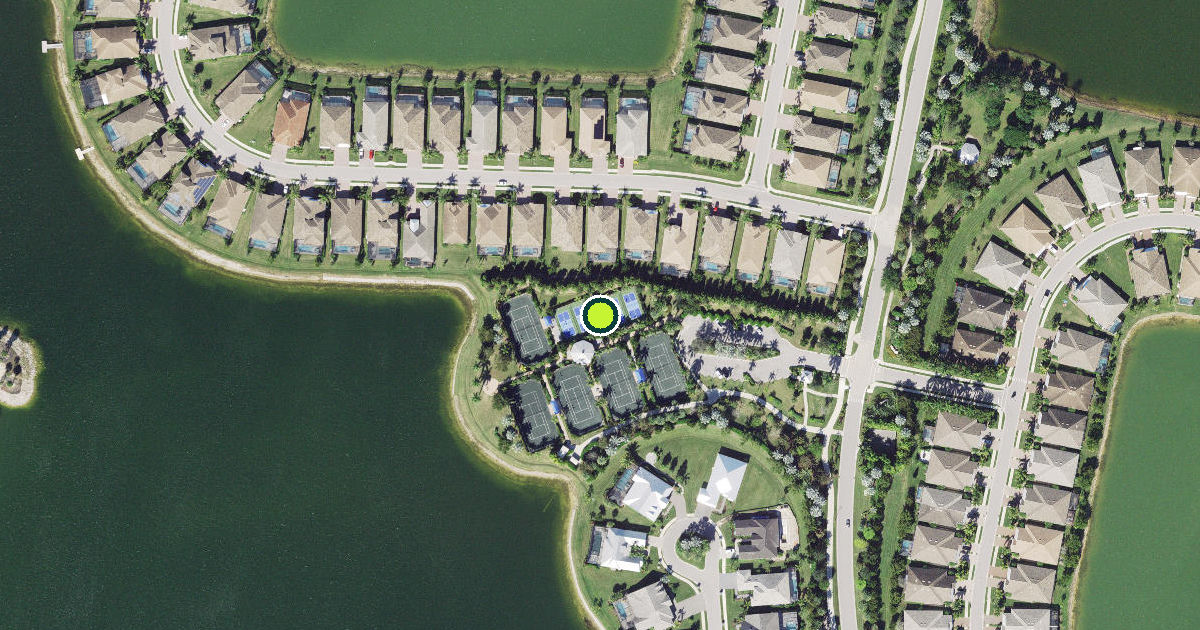 Satellite view of Collier County Pickleball Courts