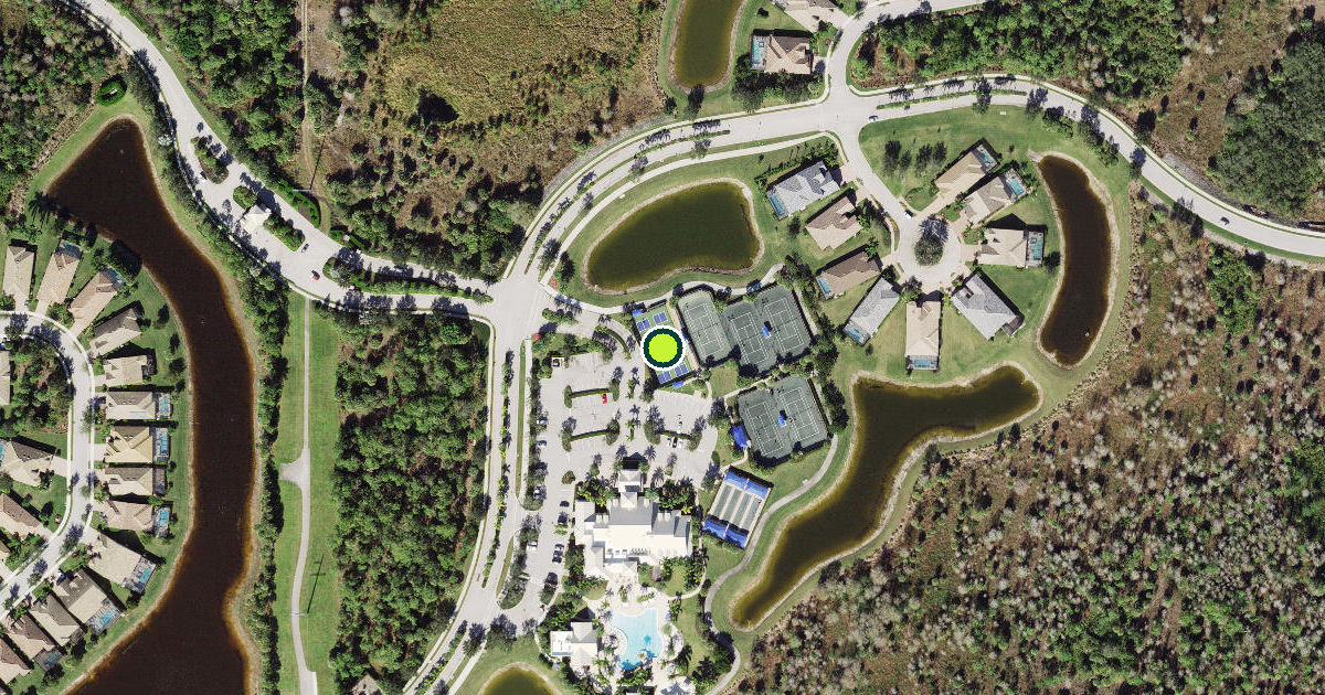 Satellite view of Collier County Pickleball Courts