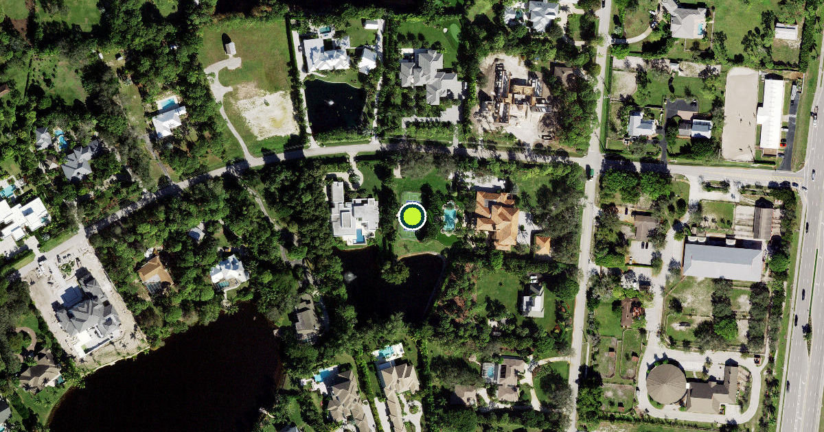 Satellite view of Collier County Pickleball Courts