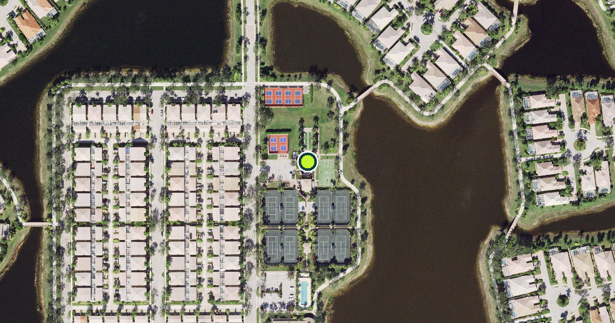 Satellite view of Collier County Pickleball Courts