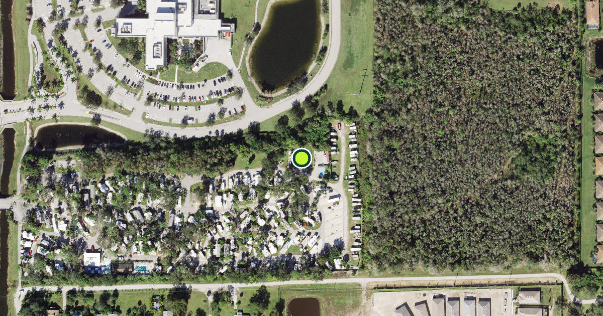 Satellite view of Collier County Pickleball Courts