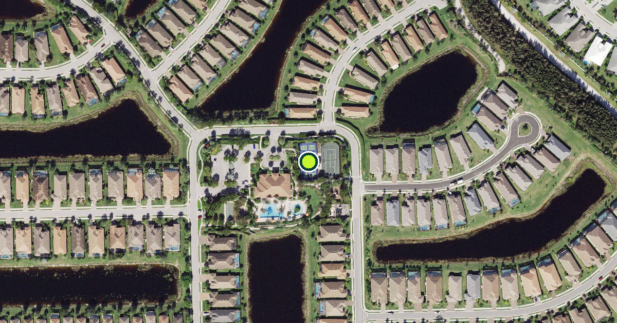 Satellite view of Collier County Pickleball Courts