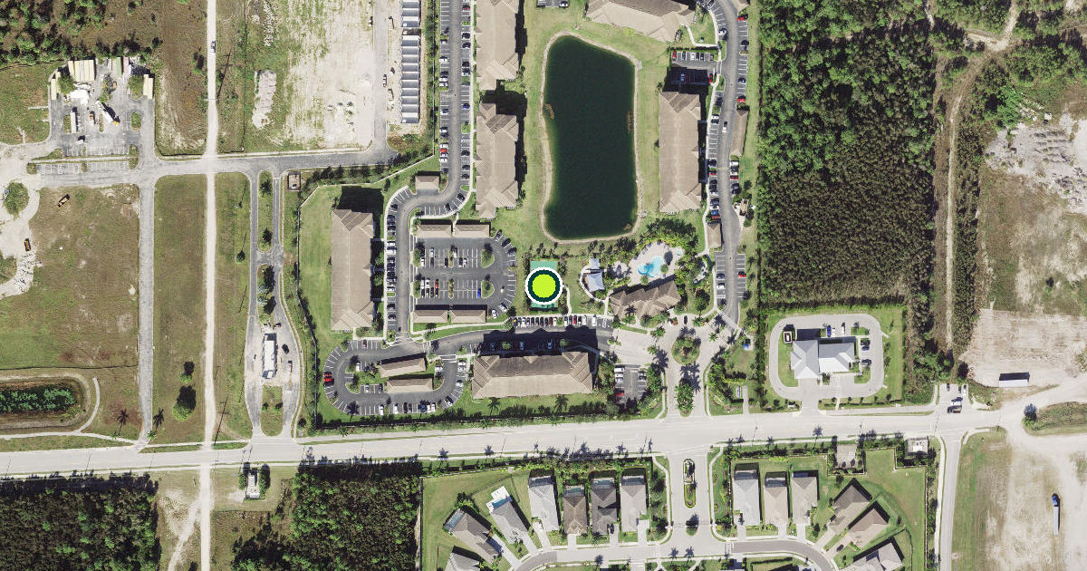Satellite view of Collier County Pickleball Courts