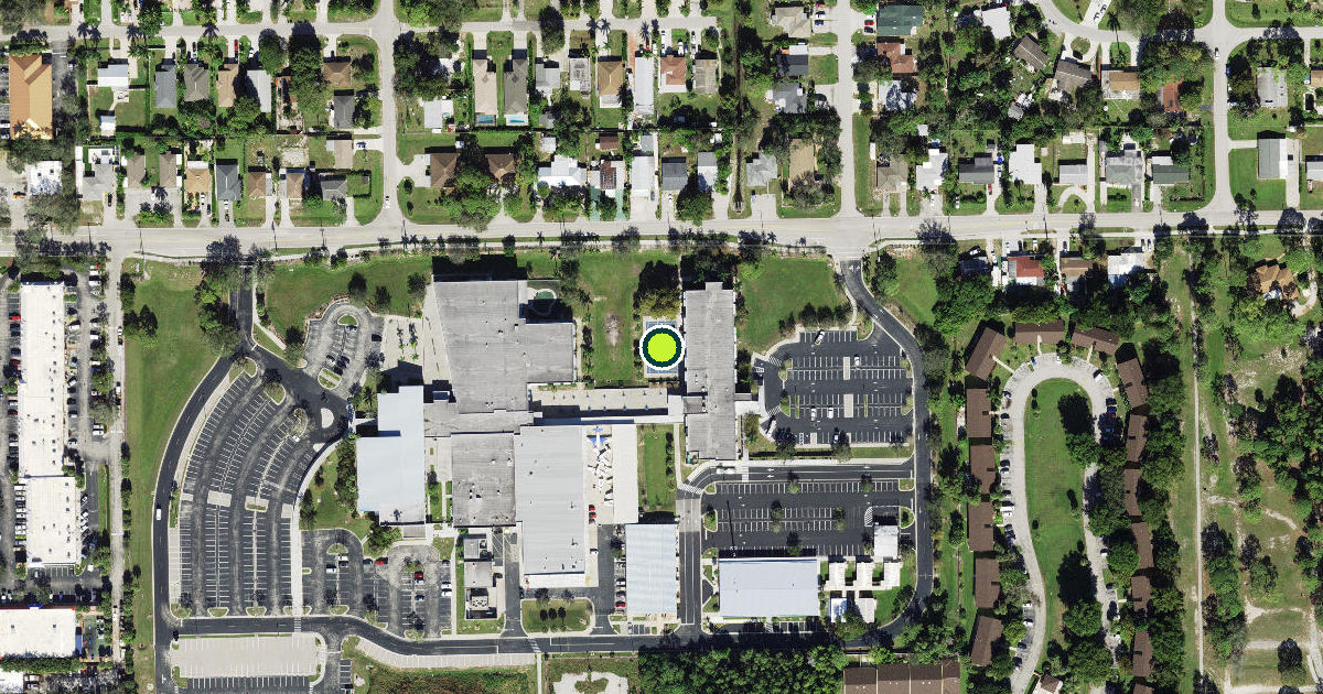 Satellite view of Collier County Pickleball Courts