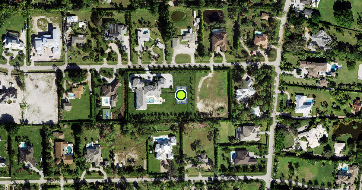 Satellite view of Collier County Pickleball Courts