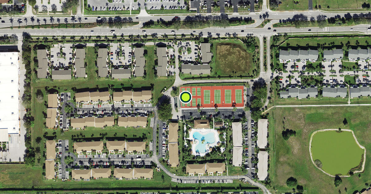 Satellite view of Collier County Pickleball Courts