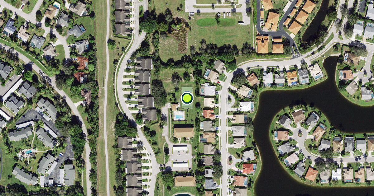 Satellite view of Collier County Pickleball Courts