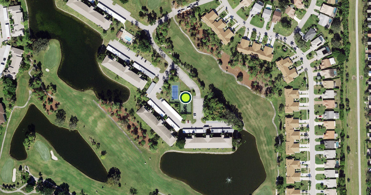 Satellite view of Collier County Pickleball Courts