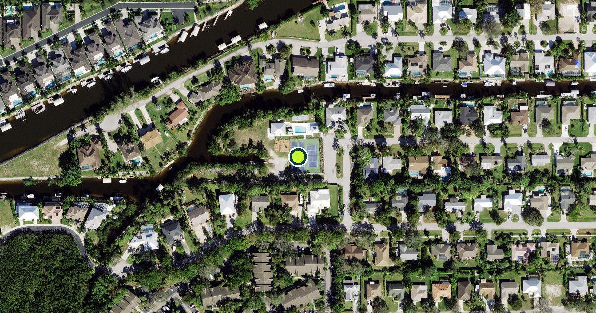 Satellite view of Collier County Pickleball Courts