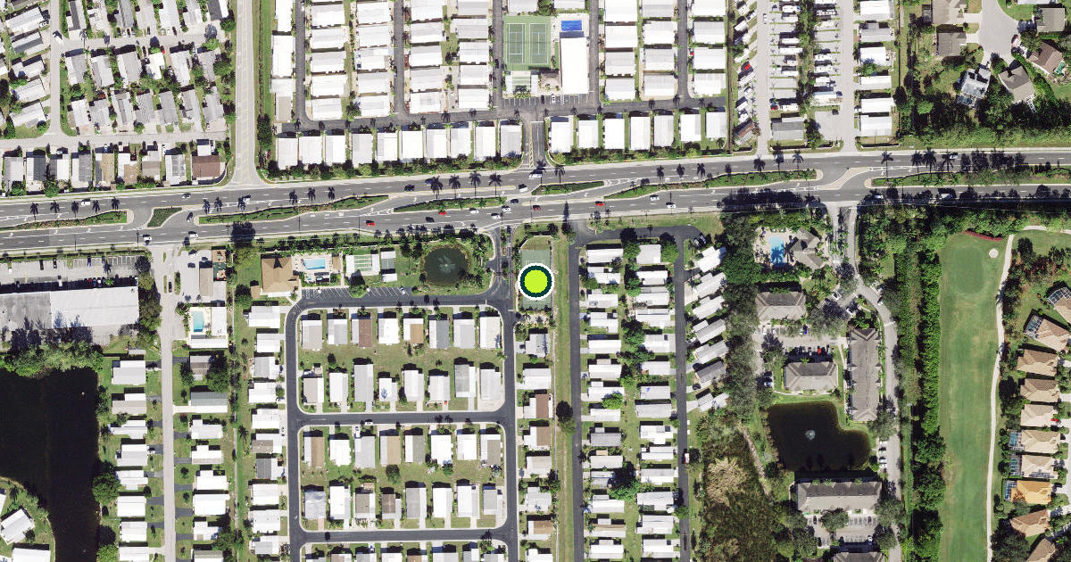 Satellite view of Collier County Pickleball Courts