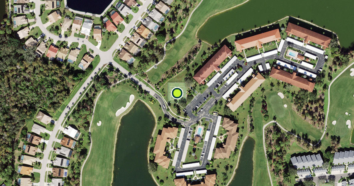 Satellite view of Collier County Pickleball Courts