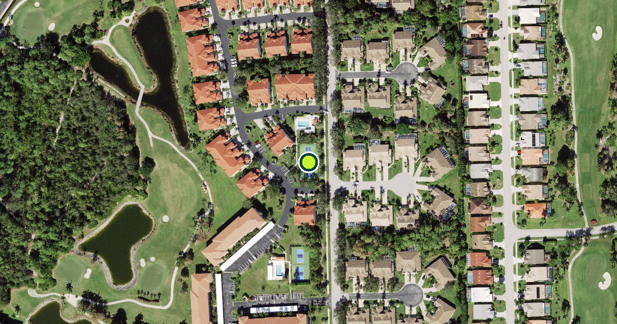 Satellite view of Collier County Pickleball Courts