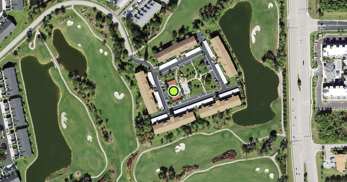 Satellite view of Collier County Pickleball Courts