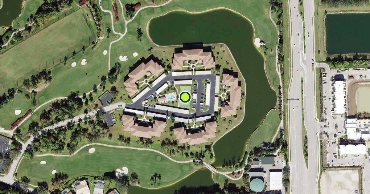 Satellite view of Collier County Pickleball Courts