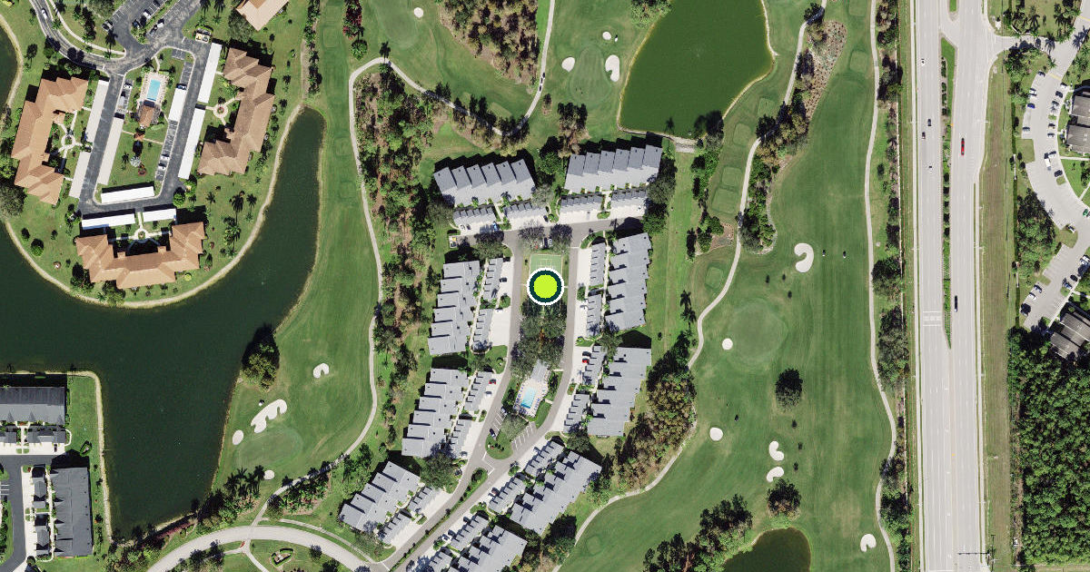 Satellite view of Collier County Pickleball Courts