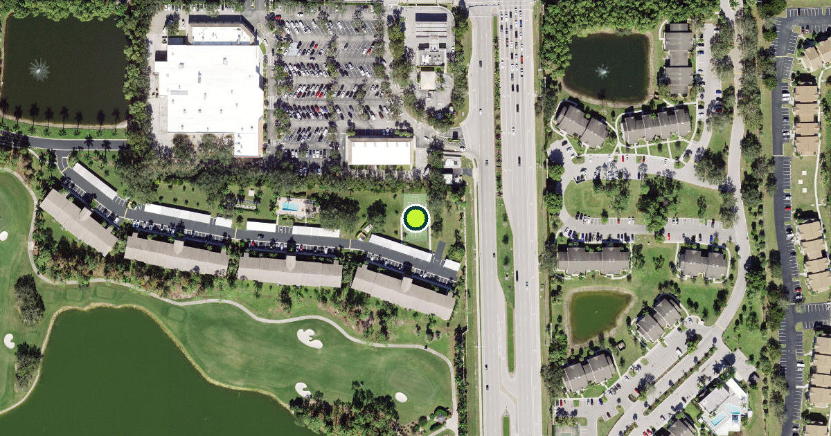 Satellite view of Collier County Pickleball Courts