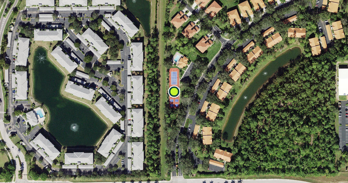 Satellite view of Collier County Pickleball Courts