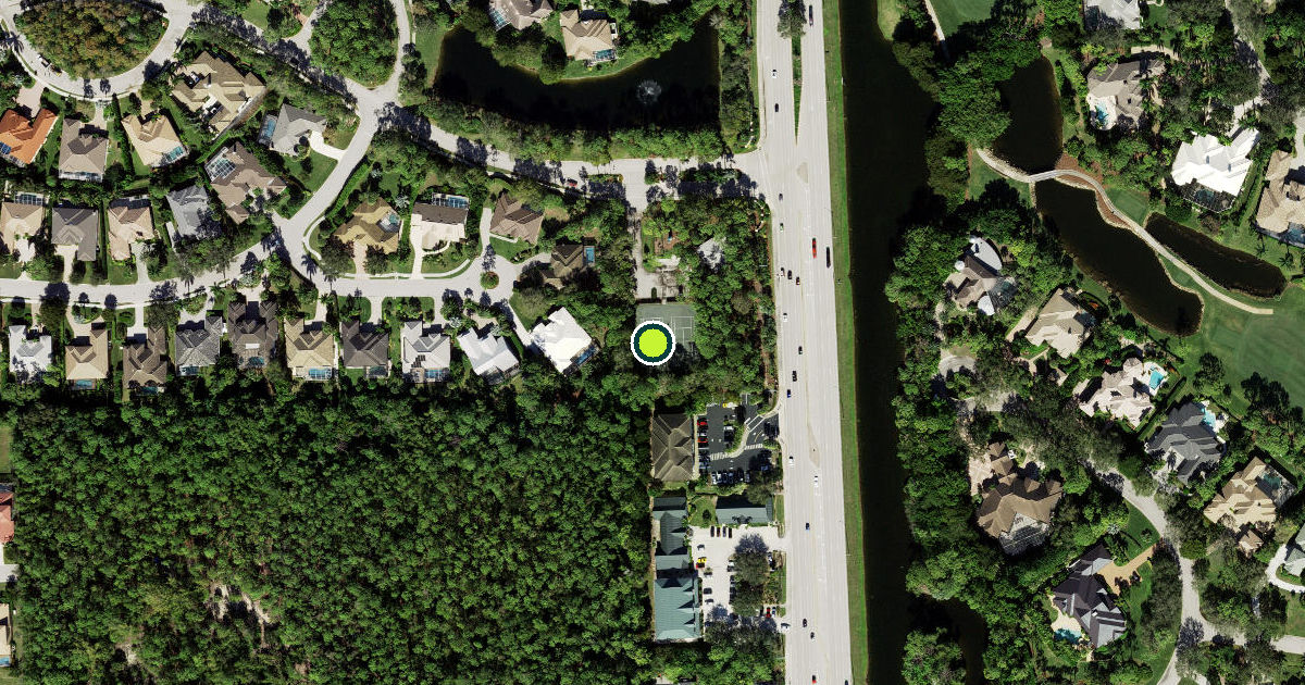 Satellite view of Collier County Pickleball Courts