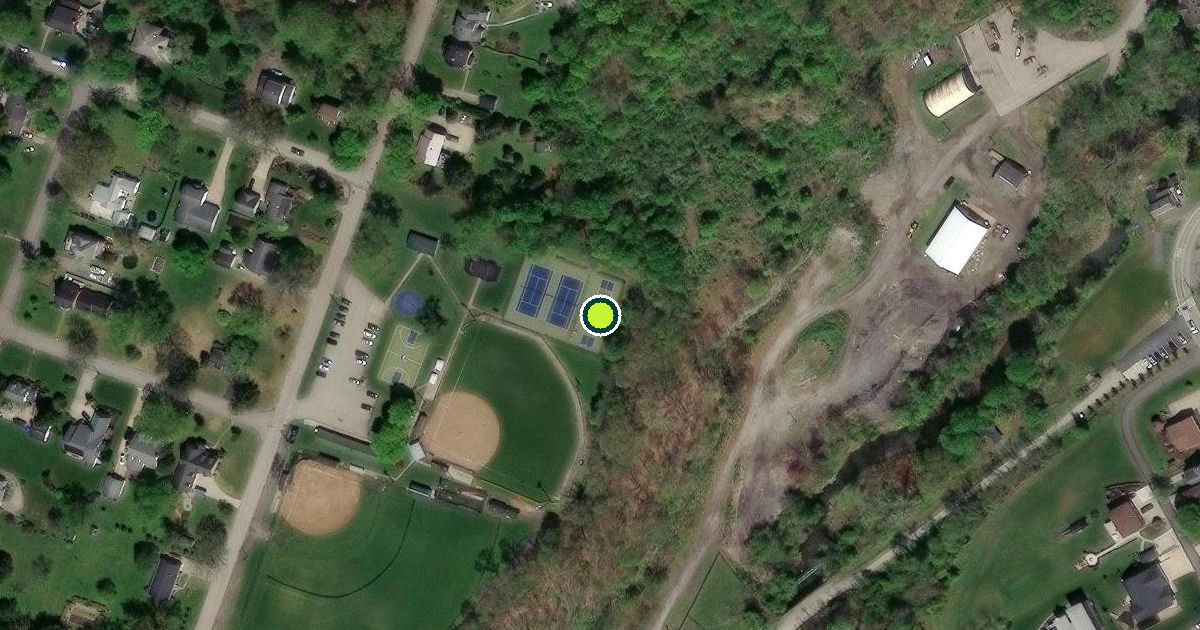 Satellite view of Collier Township Pickleball Courts